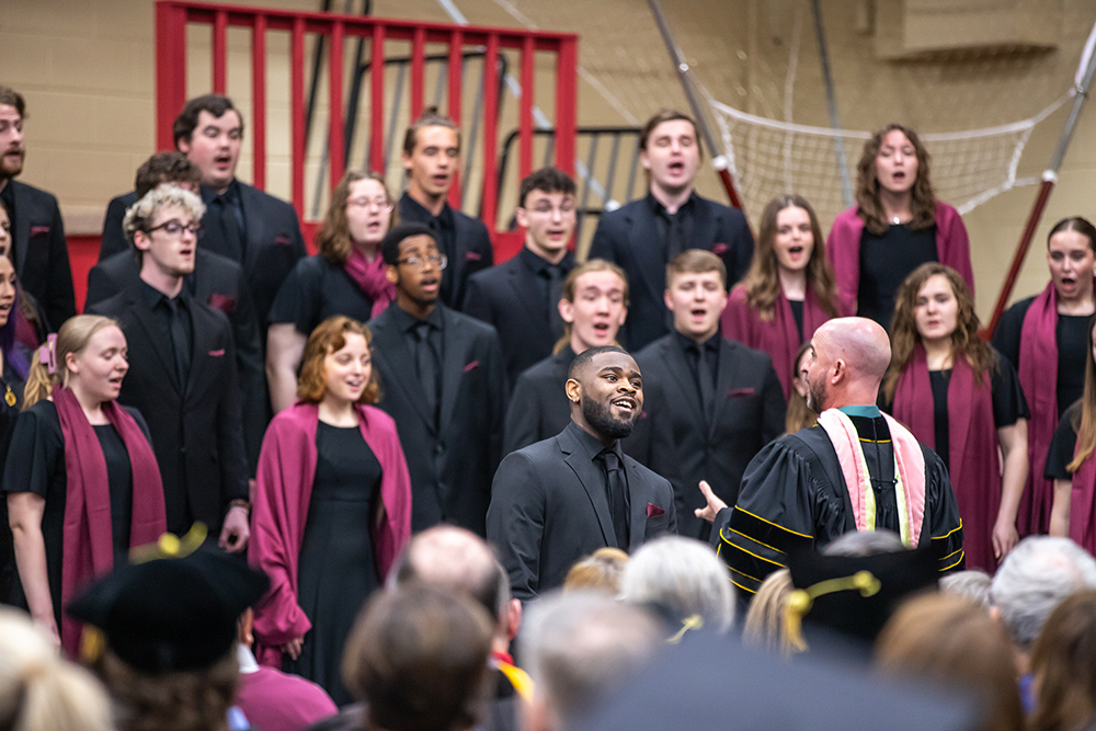 Choir performing at Founder's Day 