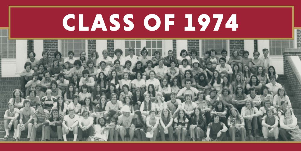 Class photo of the class of 1974