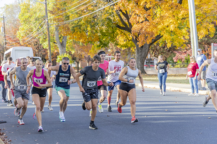 Group of runners during 5-K