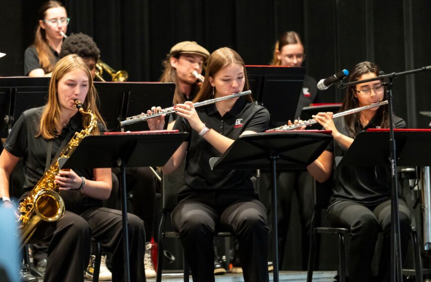 Members of the Jazz Ensemble performing