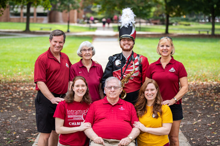 7 members of a legacy family for Bridgewater College