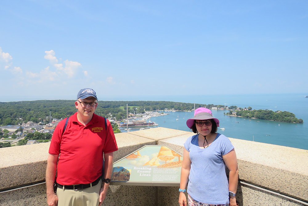 Kirk Monroe and wife, Amanda, celebrating their anniversary on northwest Ohio