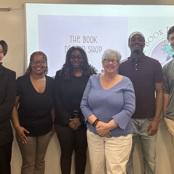 Business student presentation