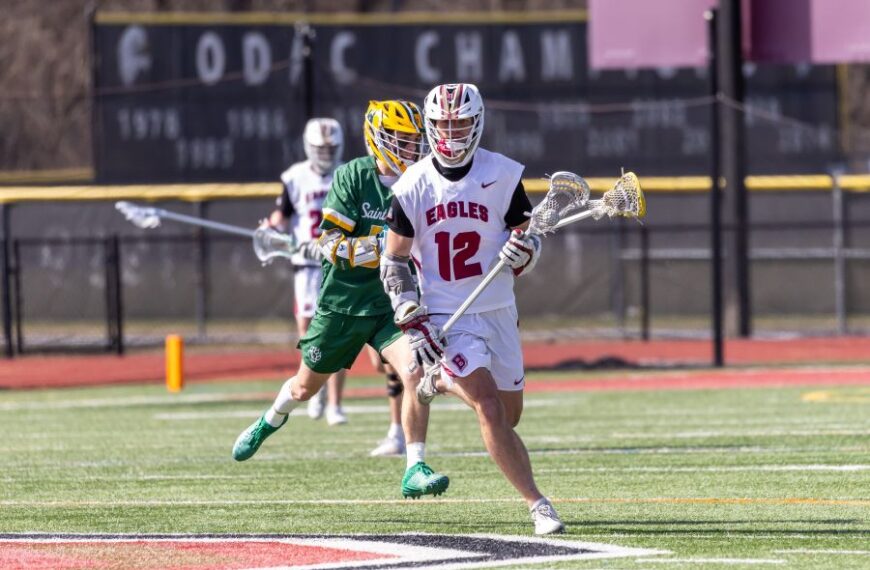 Ryan Lynn '26 playing lacrosse