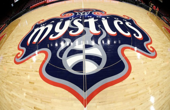 Washington Mystics half court logo